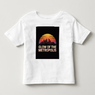 Skyline Silhouette Nights New York City Toddler T-Shirt