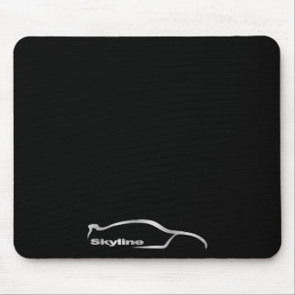 Skyline Silver Silhouette Mouse pad