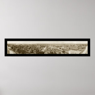 Skyline Spokane WA Photo 1911 Poster