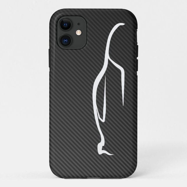 Skyline White Silhouette Logo Case-Mate iPhone Case (Back)