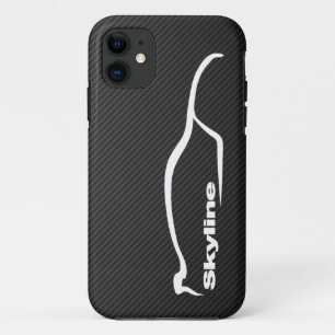 Skyline White Silhouette Logo iPhone 11 Case
