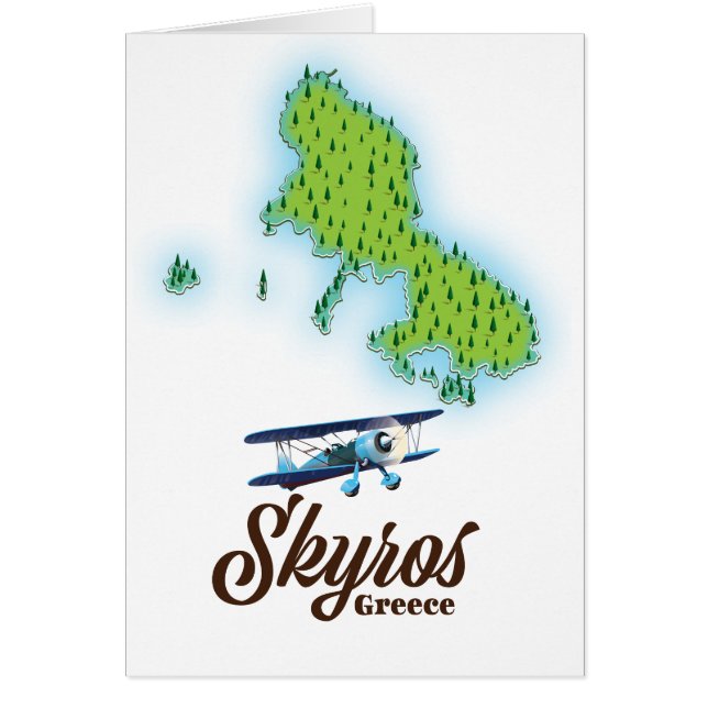 Skyros Greece island map (Front)