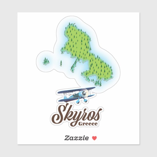 Skyros Greece island map (Sheet)