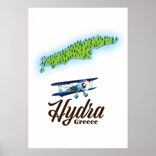 Skyros Greece island map Poster (Front)
