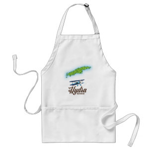 Skyros Greece island map Standard Apron