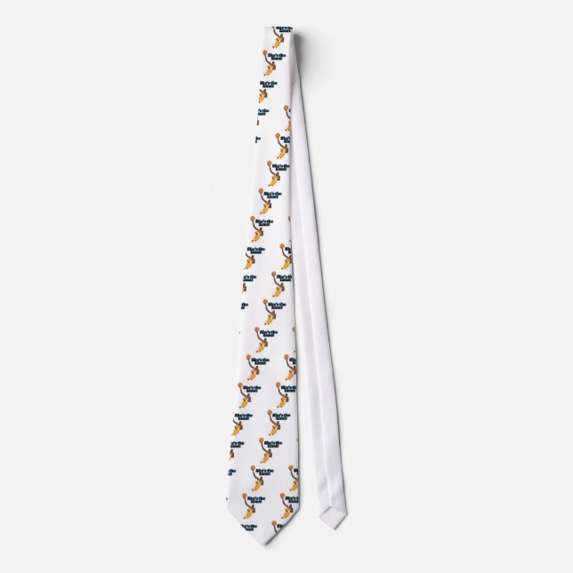 skys the limit basketball vector design tie (Front)