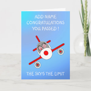 Sky's the limit card