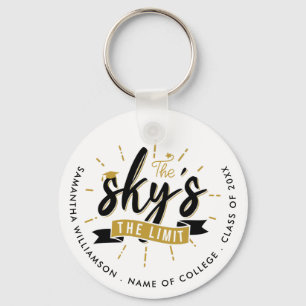 Sky's The Limit  Class of 2023 Grad Personalised Key Ring