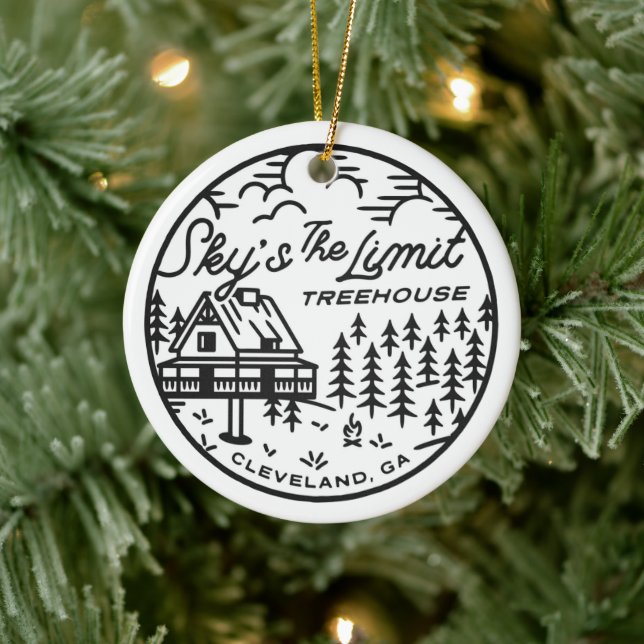 Sky's the Limit Treehouse Christmas Ornament (Tree)