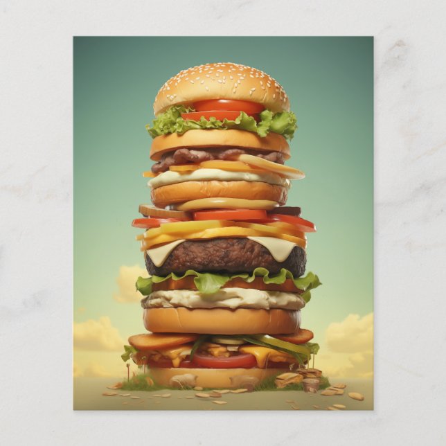 Skyscraper Burger Flyer (Front)
