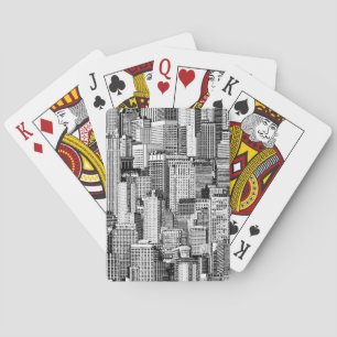 Skyscraper City Isometric Seamless Texture Playing Cards