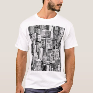 Skyscraper City Isometric Seamless Texture T-Shirt
