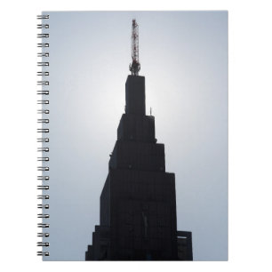 Skyscraper silhouette Shinjuku, Tokyo, Japan Notebook
