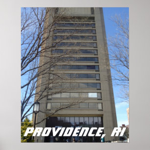 Skyscraper, Thayer Street, Providence, RI Poster