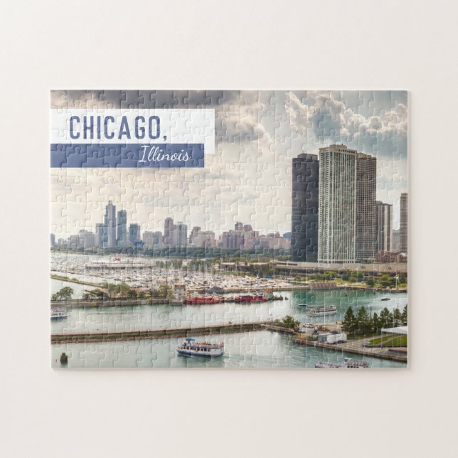 Skyscrapers of Chicago Jigsaw Puzzle (Horizontal)