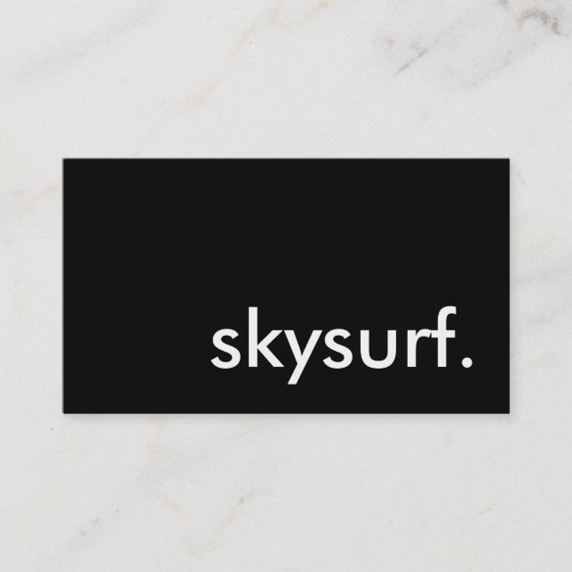 skysurf. business card (Front)