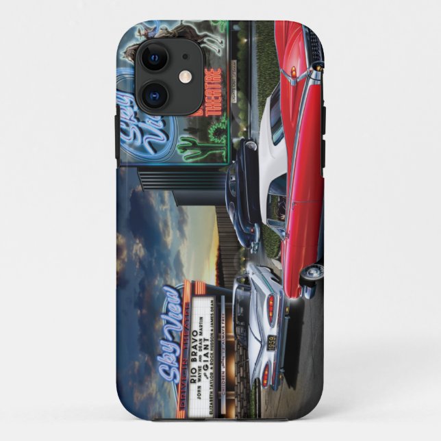 Skyview Drive In Case-Mate iPhone Case (Back)