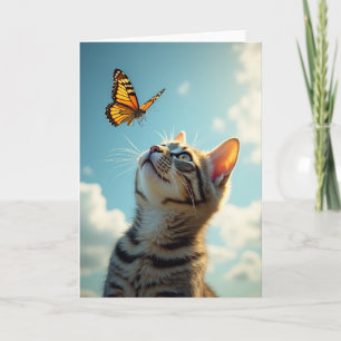 Skyward Feline Birthday Card