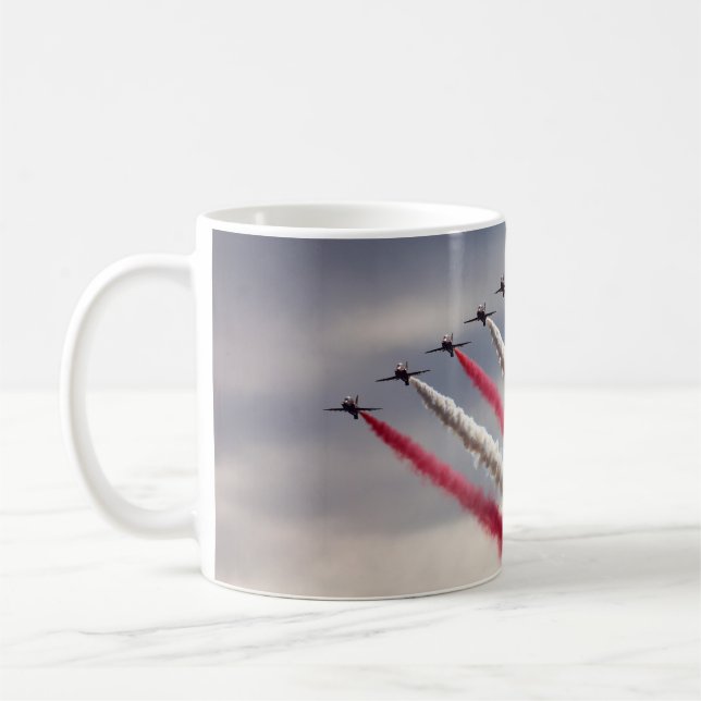 Skyward Glory: Patriotic Flyover Mug (Left)