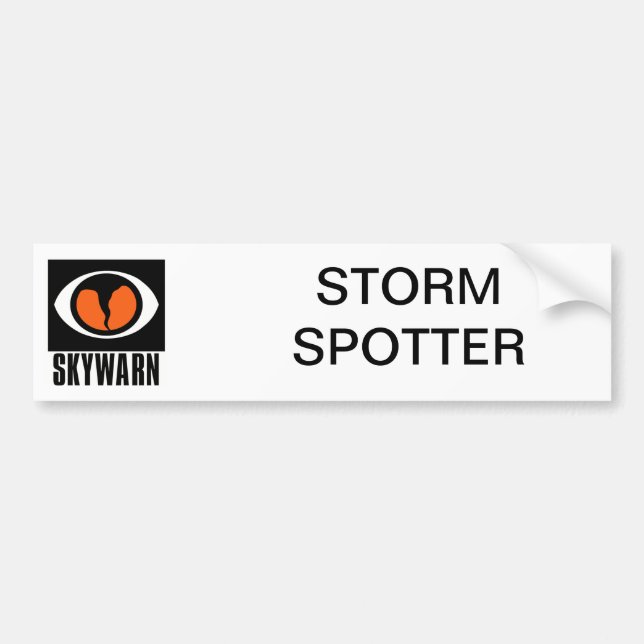 SKYWARN Storm Spotter Bumper Sticker (Front)