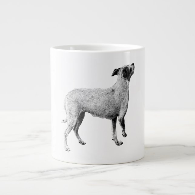 Skywatch Pup, Soft Shaded Large Coffee Mug (Front)