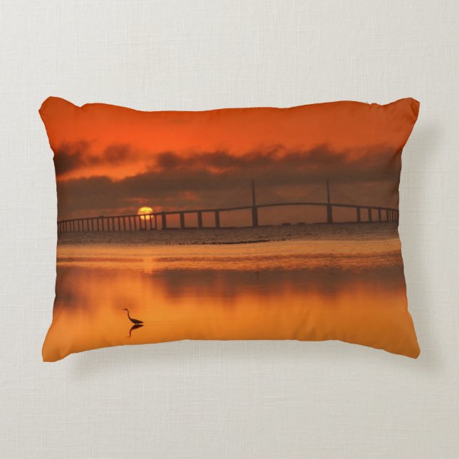 Skyway Bridge Decorative Cushion (Front)