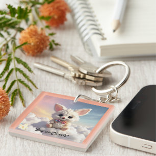 "Skywhiskers' Smile" Key Ring