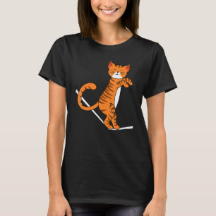 Slackline Cat Slackliner Slacklining Recreational  T-Shirt