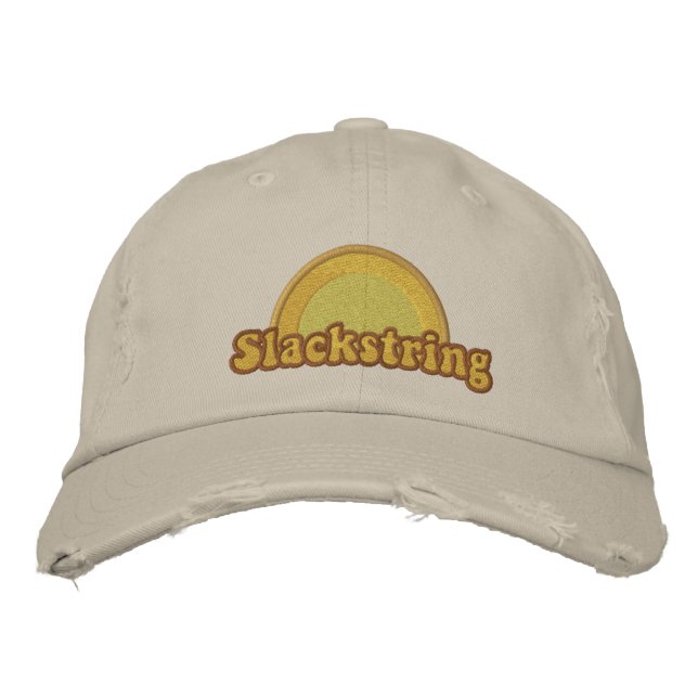 Slackstring Distressed Ball Cap (Front)