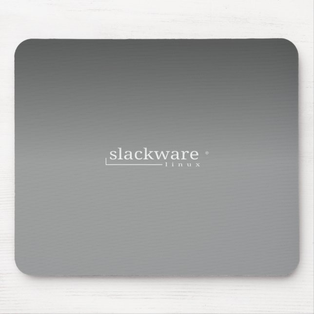 Slackware Linux Grey Mouse Pad (Front)