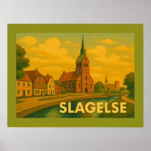 Slagelse Denmark Tower Poster
