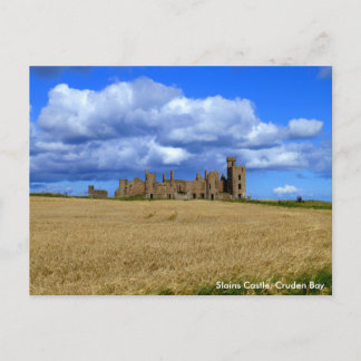 Slains Castle, Cruden Bay. Postcard