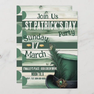 Slainte and Happy St Patrick's Day Party  Invitation