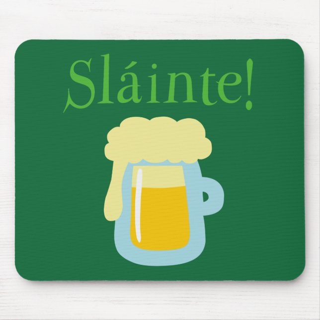 Sláinte Beer Mouse Pad (Front)