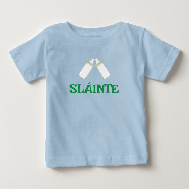 SLÁINTE blue baby tee (Front)