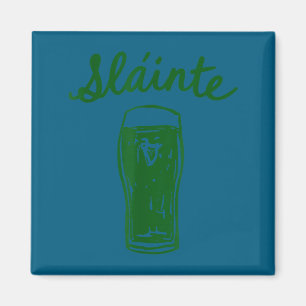 Slainte gaelic toast script irish pub cheers  magnet