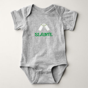 SLÁINTE gray baby bodysuit 