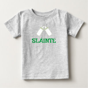 SLÁINTE gray baby tee