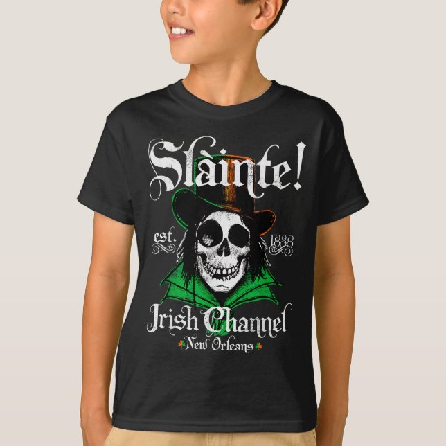 Slainte Irish Channel New Orleans St Patricks Day  T-Shirt (Front)
