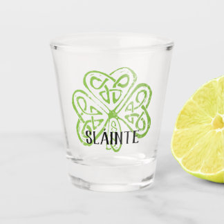 Sláinte Irish Shamrock Shot Glass