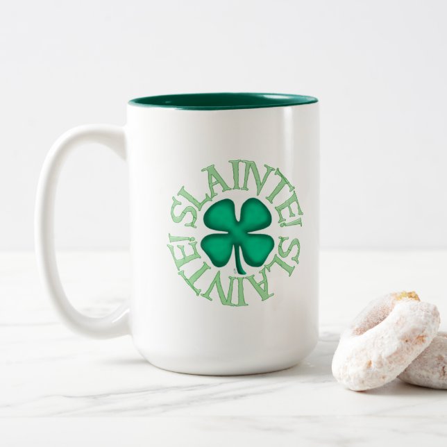 Slainte large two tone mug (With Donut)
