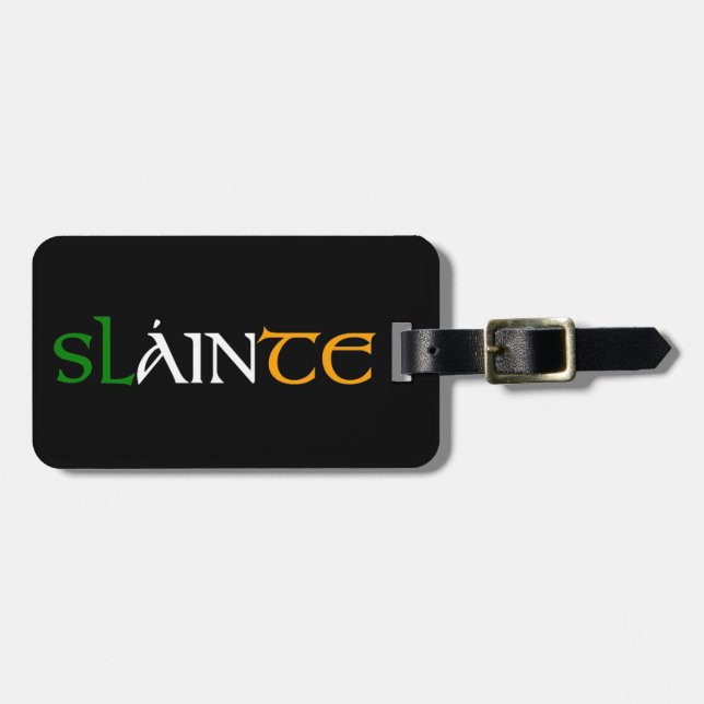 Slainte Luggage Tag (Front Horizontal)