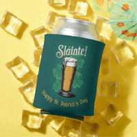 Slàinte! Saint Patrick's Day Pint of Beer on Green
