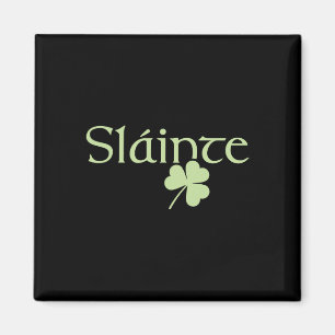 Slainte Shamrock Irish Lucky Green Ireland St Patr Magnet