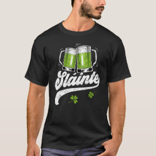 Slainte St Patricks Day Irish Women Men Cheers Bee T-Shirt