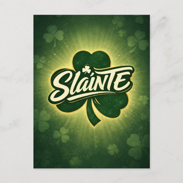 Slainte - St Patrick's Day Postcard (Front)