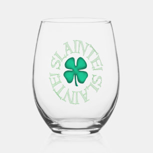 Slainte wine glass