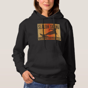 Slalom Waterskiing Wakeboard Ski Pun Hoodie