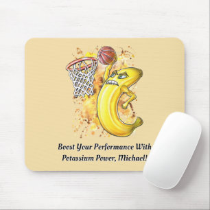 Slam Dunk Banana Fruitarian Energy Basketball 🍌 Mouse Pad