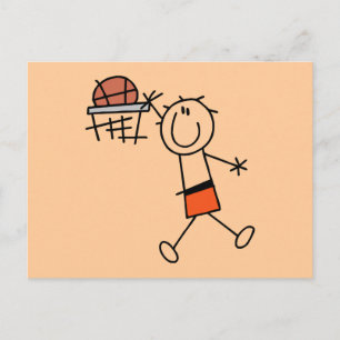 Slam Dunk Basketball Orange T-shirts and Gifts Postcard